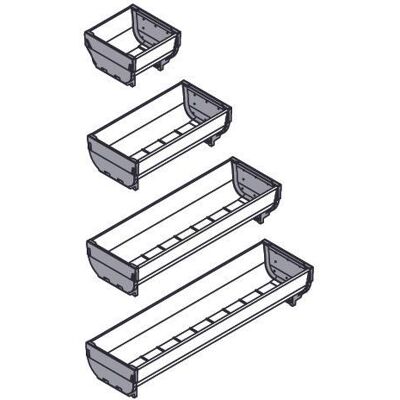 Blum Schale für Tandembox, Besteckkasten, Grau Blum Schale für Tandembox, Besteckkasten, Grau