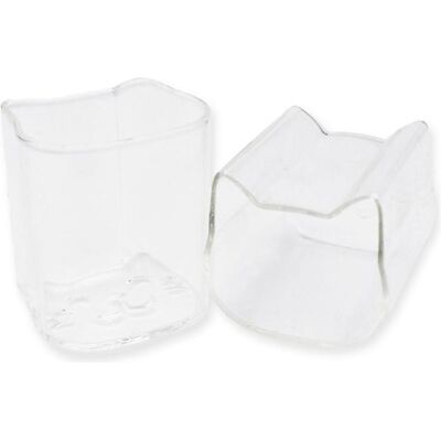 Winkee - Shot Glass Cat Set of 2 - Clear, Cocktailgläser, Transparent Winkee - Shot Glass Cat Set of 2 - Clear, Cocktailgläser, Transparent