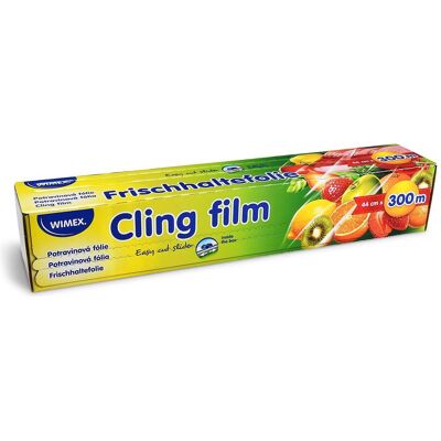 Wimex.eu Frischhaltefolie (PVC) 8µm 44cm x 300m im Spenderkarton - 1 Stück, Lebensmittelverpackung, Transparent Wimex.eu Frischhaltefolie (PVC) 8µm 44cm x 300m im Spenderkarton - 1 Stück, Lebensmittelverpackung, Transparent