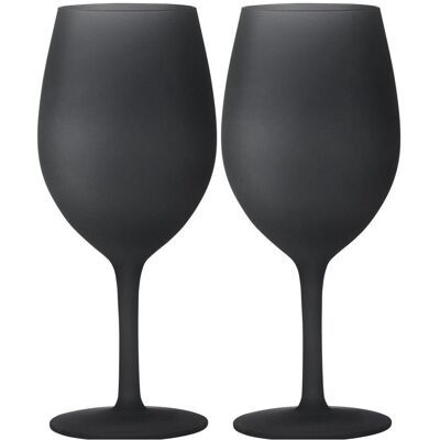 Brunner Set Wineglass Blacksatin, Weingläser, Schwarz Brunner Set Wineglass Blacksatin, Weingläser, Schwarz
