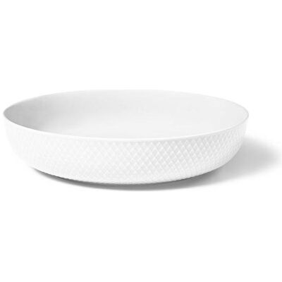 Lyngby Rhombe Schale - Weiß - 28cm - Servierschale Lyngby Rhombe Schale - Weiß - 28cm - Servierschale