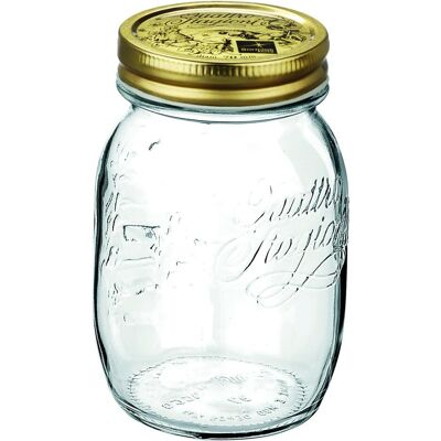 Bormioli Rocco Quattro Stagioni 12 Stück, Inhalt 500 ml, mit Deckel goldfarben, Einmachgläser, Gold, Transparent Bormioli Rocco Quattro Stagioni 12 Stück, Inhalt 500 ml, mit Deckel goldfarben, Einmachgläser, Gold, Transparent