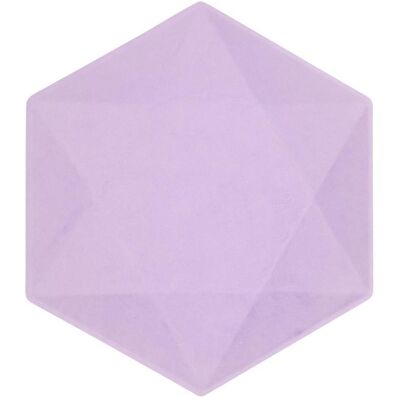 Amscan, Einweggeschirr, Teller Maxi Vert Decor sechseckig lavendel Amscan, Einweggeschirr, Teller Maxi Vert Decor sechseckig lavendel
