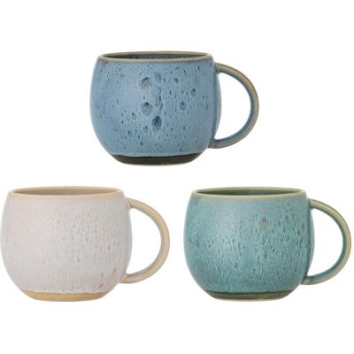 Bloomingville - Harriet Mug - Blue, Tasse, Mehrfarbig, Blau Bloomingville - Harriet Mug - Blue, Tasse, Mehrfarbig, Blau
