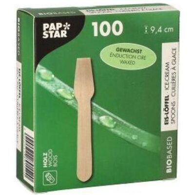Papstar, Einweggeschirr, Eislöffel "pure" gewachst Papstar, Einweggeschirr, Eislöffel "pure" gewachst