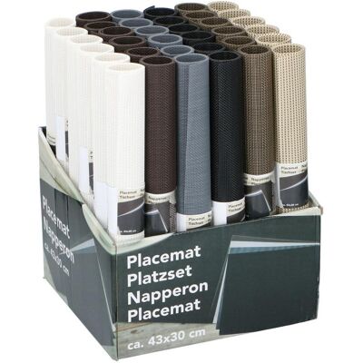 Tischset, Placemat 43x30cm Vinyl/PES (6 Stk., 43 x 30 cm) Tischset, Placemat 43x30cm Vinyl/PES (6 Stk., 43 x 30 cm)