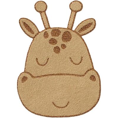 Mono Quick Giraffenkopf, Applikationen, Grün, Braun, Beige Mono Quick Giraffenkopf, Applikationen, Grün, Braun, Beige