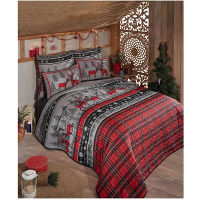 L'essentiel, Decke, Christmas Red Single Bedspread Set (220 x 160 cm) L'essentiel, Decke, Christmas Red Single Bedspread Set (220 x 160 cm)