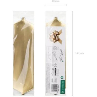 Partydeco, Tischdecke, Dekoschlaufe XL - Gold - DIY (30 cm) Partydeco, Tischdecke, Dekoschlaufe XL - Gold - DIY (30 cm)