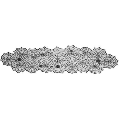 Partydeco Spinnennetz-Tischläufer, schwarz, 185 x 45 cm Partydeco Spinnennetz-Tischläufer, schwarz, 185 x 45 cm