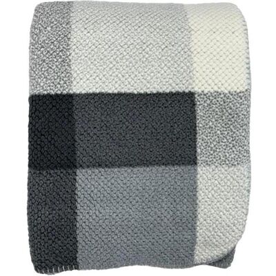 Domoletti, Decke, Plaid Cloudy, white/grey, 150 cm x 200 cm (200 x 150 cm) Domoletti, Decke, Plaid Cloudy, white/grey, 150 cm x 200 cm (200 x 150 cm)