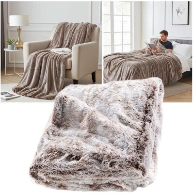 Douceur D'intérieur, Decke, Superweiche Kuscheldecke in luxuriöser Felloptik (180 x 220 cm) Douceur D'intérieur, Decke, Superweiche Kuscheldecke in luxuriöser Felloptik (180 x 220 cm)