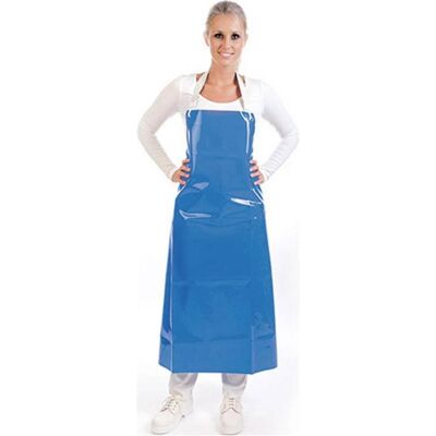 franz mensch, Kochschürze, FM1011 PU Schürze blau 300 my (One Size) franz mensch, Kochschürze, FM1011 PU Schürze blau 300 my (One Size)