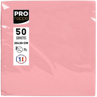 PROnappe, Servietten, rosa 2-lagig 20,0 x 20,0 cm 50 St. (50 Stk., 20 x 20 cm) PROnappe, Servietten, rosa 2-lagig 20,0 x 20,0 cm 50 St. (50 Stk., 20 x 20 cm)