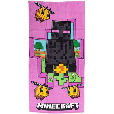 Minecraft Lila Strandtuch - Strandtuch Minecraft Lila Strandtuch - Strandtuch