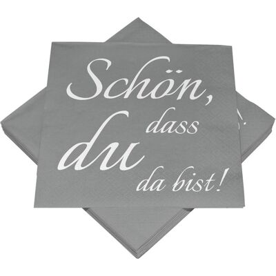 Heku, Servietten, Servietten Schön, dass du da bist (20 Stk., 33 x 33 cm) Heku, Servietten, Servietten Schön, dass du da bist (20 Stk., 33 x 33 cm)