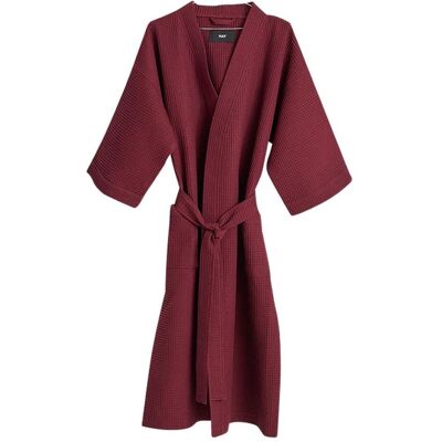 HAY, Bademantel, - Waffle Bathrobe - One Size - Burgundy (One Size) HAY, Bademantel, - Waffle Bathrobe - One Size - Burgundy (One Size)