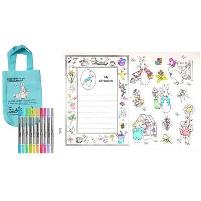 Eat Sleep Doodle, Tischset, Platzset und 10 Peter-Rabbit-Spielsteine (1 Stk., 47 x 33 cm) Eat Sleep Doodle, Tischset, Platzset und 10 Peter-Rabbit-Spielsteine (1 Stk., 47 x 33 cm)