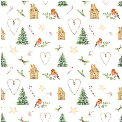 Homefashion, Servietten, JET PAPIER Serviette Invernale white 33x33cm (20 Stk., 33 x 33 cm) Homefashion, Servietten, JET PAPIER Serviette Invernale white 33x33cm (20 Stk., 33 x 33 cm)