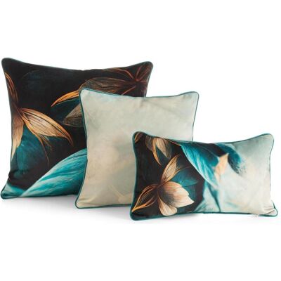 Eurofirany, Dekokissen, EVA MINGE MINGE 5 Kissenbezug aus luxuriösem Samt mit Designerdruck und Paspelierung an den Rändern (45 x 45 cm) Eurofirany, Dekokissen, EVA MINGE MINGE 5 Kissenbezug aus luxuriösem Samt mit Designerdruck und Paspelierung an den Rändern (45 x 45 cm)