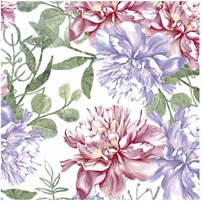 Paper + Design, Servietten, Serviette Flowers past 33x33cm (20 Stk., 33 x 33 cm) Paper + Design, Servietten, Serviette Flowers past 33x33cm (20 Stk., 33 x 33 cm)