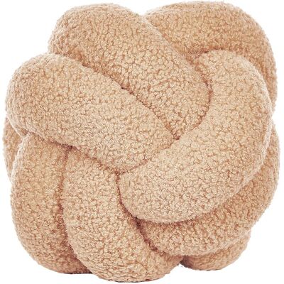 Beliani, Dekokissen, Boucle Knoten Kissen Beige 19 x 19 cm MALNI (19 x 19 cm) Beliani, Dekokissen, Boucle Knoten Kissen Beige 19 x 19 cm MALNI (19 x 19 cm)