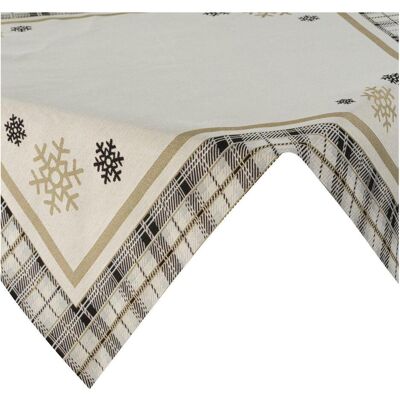 Eurofirany, Tischdecke, Gobelin-Tischdecke „Weihnachtsengel“ mit Gitter- und Schneeflockenmotiv, 90 x 90 cm (90 x 90 cm) Eurofirany, Tischdecke, Gobelin-Tischdecke „Weihnachtsengel“ mit Gitter- und Schneeflockenmotiv, 90 x 90 cm (90 x 90 cm)