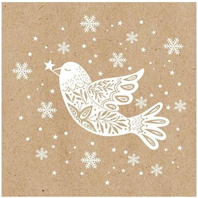 Braun + Company, Servietten, Weihnachtsservietten Winter Dove Beige, 20 Stück (20 Stk., 33 x 33 cm) Braun + Company, Servietten, Weihnachtsservietten Winter Dove Beige, 20 Stück (20 Stk., 33 x 33 cm)