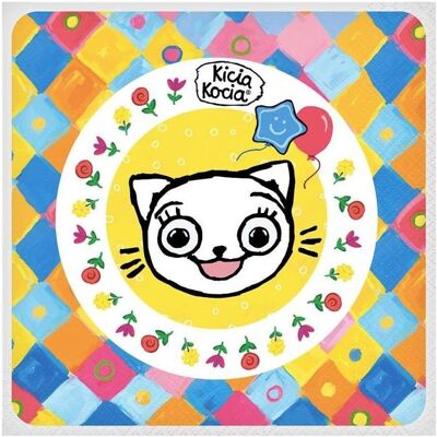 GoDan, Servietten, Kicia Kocia Papierservietten 33x33cm 20 Stk (20 Stk., 33 x 33 cm) GoDan, Servietten, Kicia Kocia Papierservietten 33x33cm 20 Stk (20 Stk., 33 x 33 cm)
