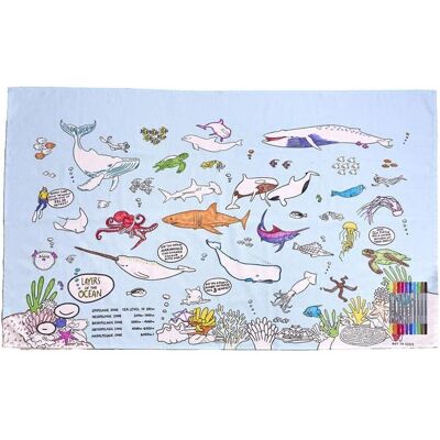 Eat Sleep Doodle, Tischdecke, Tischdecke 10 Marker Unter dem Meer (130 x 85 cm) Eat Sleep Doodle, Tischdecke, Tischdecke 10 Marker Unter dem Meer (130 x 85 cm)