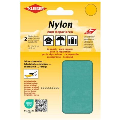 Kleiber Nylon-Flicken 10x12 cm türkis 2 St, Nähzubehör, Türkis Kleiber Nylon-Flicken 10x12 cm türkis 2 St, Nähzubehör, Türkis