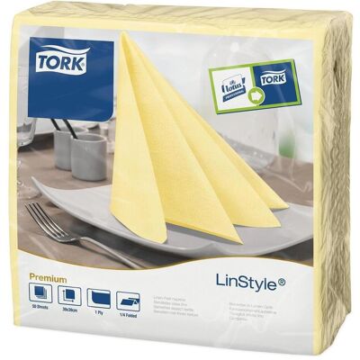 Tork, Servietten, Linstyle Middagsserviet. Champagne (50 Stk., 39 x 39 cm) Tork, Servietten, Linstyle Middagsserviet. Champagne (50 Stk., 39 x 39 cm)