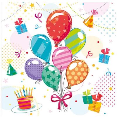 Papstar, Servietten, Fete (20 Stk., 33 x 33 cm) Papstar, Servietten, Fete (20 Stk., 33 x 33 cm)