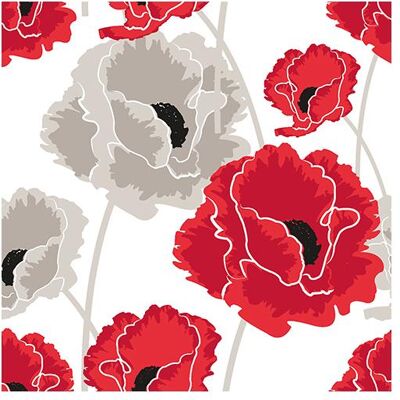 Papstar, Servietten, Poppy (20 Stk., 40 x 40 cm) Papstar, Servietten, Poppy (20 Stk., 40 x 40 cm)