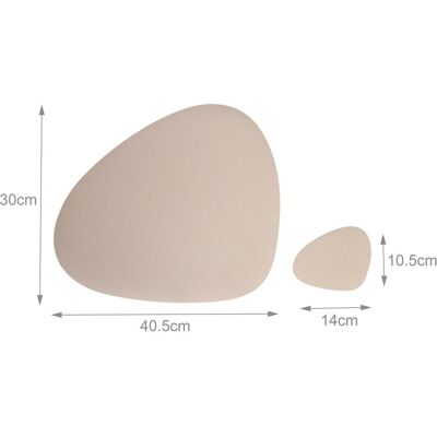 Relaxdays, Tischset, 12-tlg. Platzdeckchen-Set (6 Stk., 30 x 40.50 cm) Relaxdays, Tischset, 12-tlg. Platzdeckchen-Set (6 Stk., 30 x 40.50 cm)