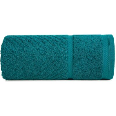 Eurofirany, Handtücher, REINA LINE Baumwollhandtuch mit Zickzackmuster und glattem Rand, 500 g/m2, 50 x 90 cm (50 x 90 cm) Eurofirany, Handtücher, REINA LINE Baumwollhandtuch mit Zickzackmuster und glattem Rand, 500 g/m2, 50 x 90 cm (50 x 90 cm)