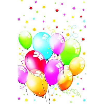 Pol-Mak, Tischdecke, Farbe Birthday Balloons Papiertischdecke 120x180 cm (180 x 120 cm) Pol-Mak, Tischdecke, Farbe Birthday Balloons Papiertischdecke 120x180 cm (180 x 120 cm)