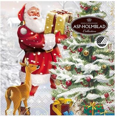 Asp-Holmblad, Servietten, Servietter "Santa Asp-Holmblad, Servietten, Servietter "Santa