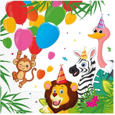 Magni, Servietten, Jungle FSC-Mix (20 Stk., 33 x 33 cm) Magni, Servietten, Jungle FSC-Mix (20 Stk., 33 x 33 cm)