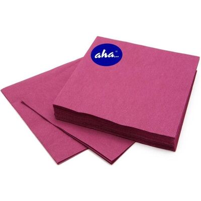 Aha, Servietten, Servietten, 3-lagig, Faltung 1/4, 33x33cm, 20 Stück, kastanienbraun (20 Stk., 33 x 33 cm) Aha, Servietten, Servietten, 3-lagig, Faltung 1/4, 33x33cm, 20 Stück, kastanienbraun (20 Stk., 33 x 33 cm)