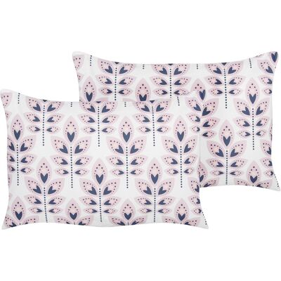 Beliani Set aus 2 Gartenkissen Beige Polyester - gartenkissen Beliani Set aus 2 Gartenkissen Beige Polyester - gartenkissen