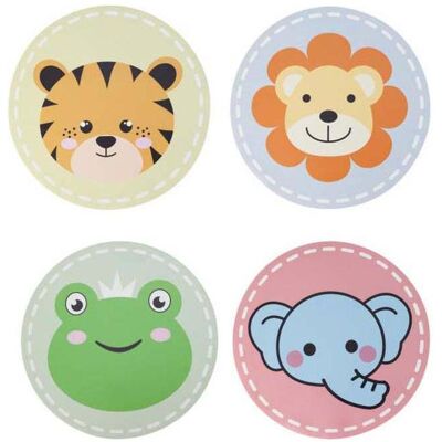 Tischset, Runde Tischsets mit Tiermotiven, 12er-Set, 38 cm (12 Stk., 38 cm) Tischset, Runde Tischsets mit Tiermotiven, 12er-Set, 38 cm (12 Stk., 38 cm)