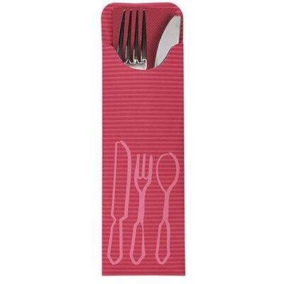 Papstar, Servietten, 100bestecktaschen Bordeaux Ink (100 Stk.) Papstar, Servietten, 100bestecktaschen Bordeaux Ink (100 Stk.)