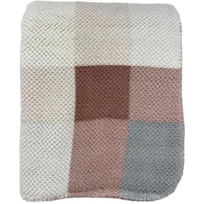 Domoletti, Decke, Plaid Cloudy, pink/grey, 150 cm x 200 cm (200 x 150 cm) Domoletti, Decke, Plaid Cloudy, pink/grey, 150 cm x 200 cm (200 x 150 cm)