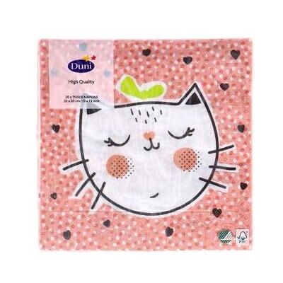 Duni, Servietten, Servietten Playful Cat, 33x33 cm (33 x 33 cm) Duni, Servietten, Servietten Playful Cat, 33x33 cm (33 x 33 cm)