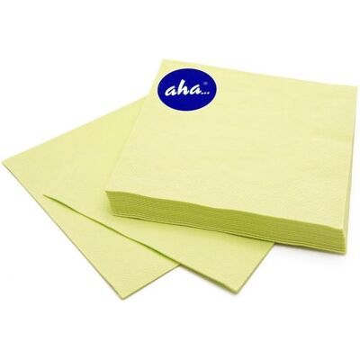 Aha, Servietten, Servietten, 3-lagig, Faltung 1/4, 33x33cm, 20 Stück, Limettenpastell (20 Stk., 33 x 33 cm) Aha, Servietten, Servietten, 3-lagig, Faltung 1/4, 33x33cm, 20 Stück, Limettenpastell (20 Stk., 33 x 33 cm)