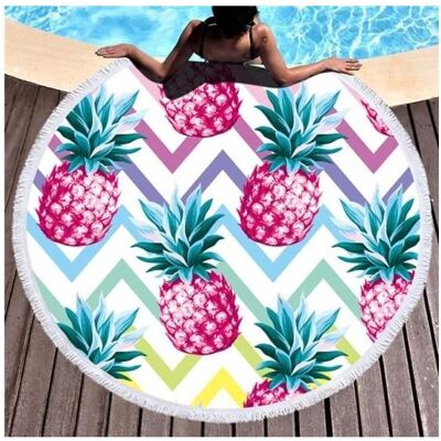 ATL Telecom Ltd, Strandtuch, BQ50D Large round beach towel 150cm (150 cm) ATL Telecom Ltd, Strandtuch, BQ50D Large round beach towel 150cm (150 cm)