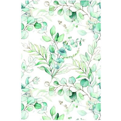 Pol Mak, Tischdecke, Farbe Eucalyptus Twigs Blumenpapiertischdecke 120x180 cm (180 x 120 cm) Pol Mak, Tischdecke, Farbe Eucalyptus Twigs Blumenpapiertischdecke 120x180 cm (180 x 120 cm)