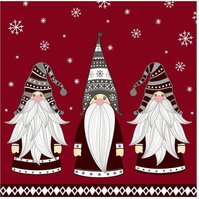 Paper + Design, Servietten, Lunch-Serviette 'Gnome' (20 Stk., 33 x 33 cm) Paper + Design, Servietten, Lunch-Serviette 'Gnome' (20 Stk., 33 x 33 cm)