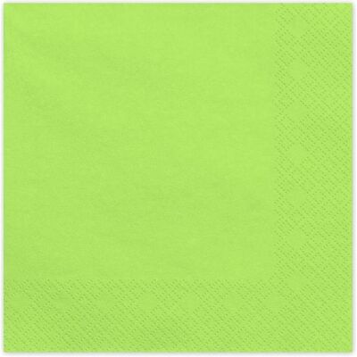 Partydeco, Servietten, Serviettes de table - Vert clair (20pcs) (20 Stk., 16.50 x 16.50 cm) Partydeco, Servietten, Serviettes de table - Vert clair (20pcs) (20 Stk., 16.50 x 16.50 cm)